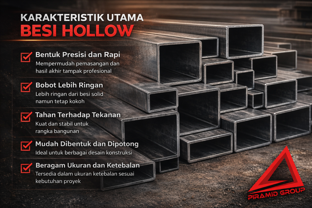 Karakteristik Utama Besi Hollow. distributorpipaseamless.com
